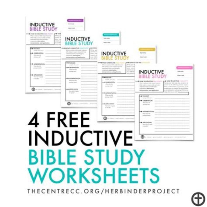 Free Printable Inductive Bible Study Worksheet PDF | Instant Download
