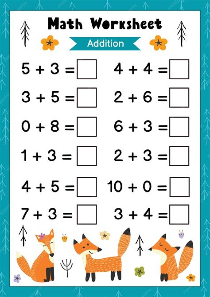 Free Printable Maths Worksheets for 5-Year-Olds PDF