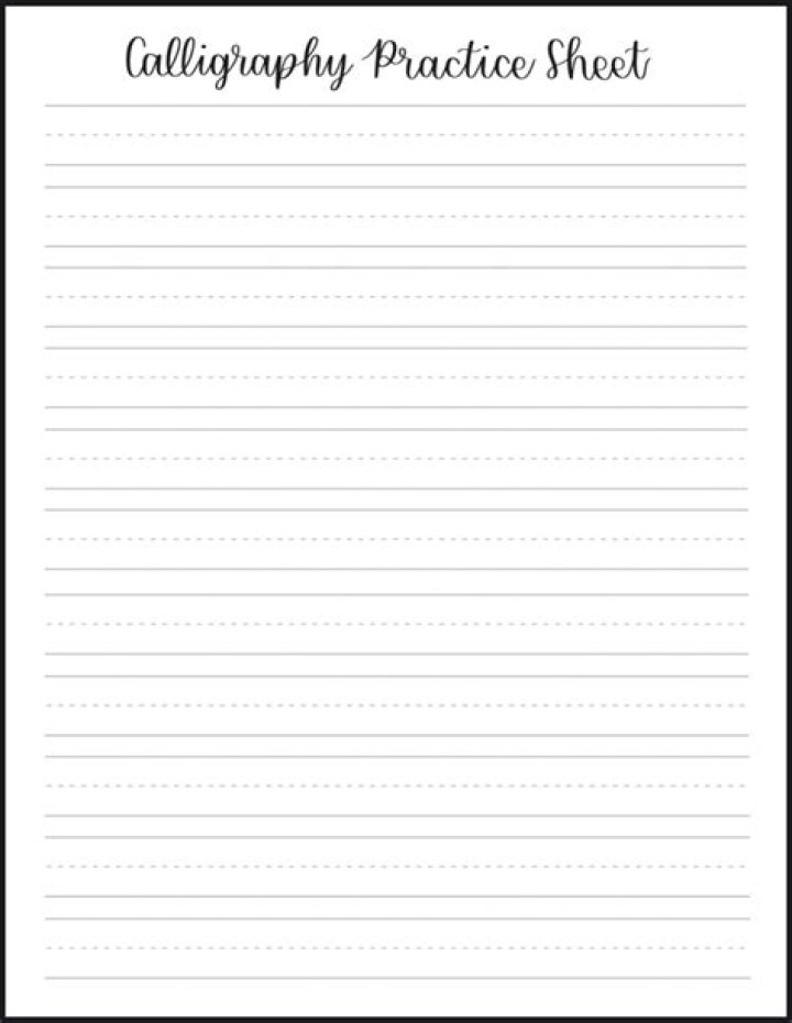 Free Printable PDF Calligraphy Practice Sheets for Perfecting Your Script