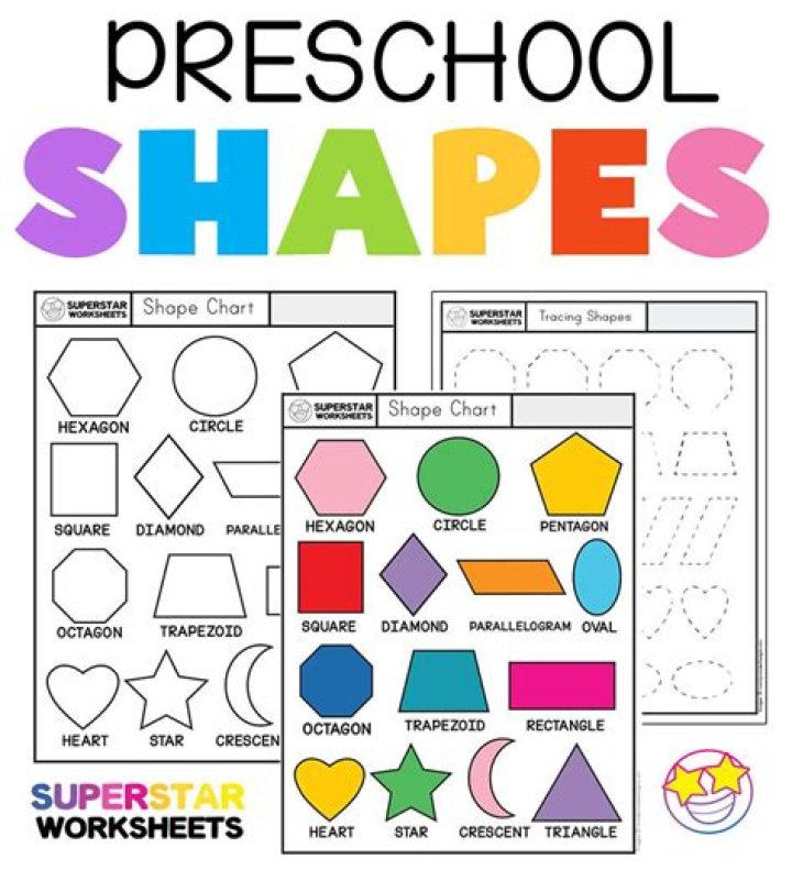 Free Printable Shapes Worksheets for Preschool PDF – Instant Download