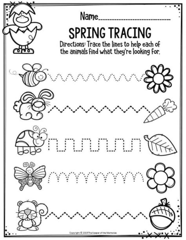 Free Printable Spring Worksheets PDF for Kids
