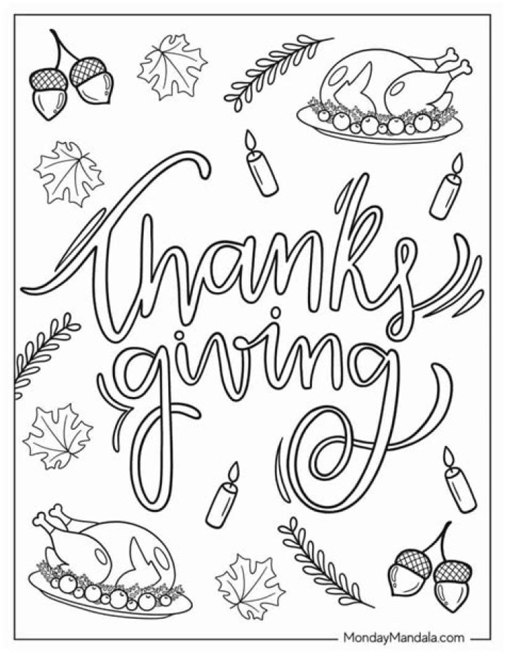 Free Printable Thanksgiving Coloring Sheets PDF – Instant Download
