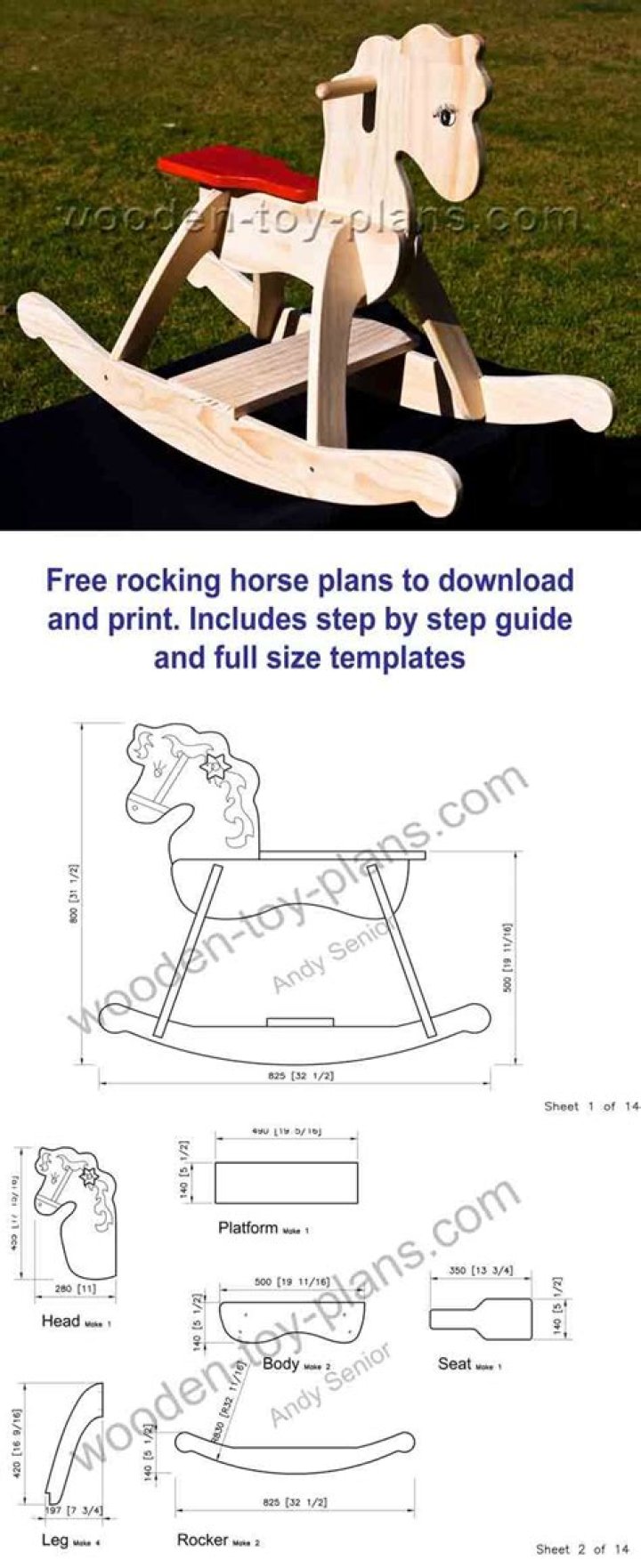 Free Rocking Horse Plans PDF – Download Full Templates Now