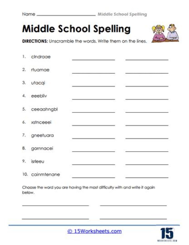 Free Self-Evaluation Worksheets for Middle School – Download PDF Now