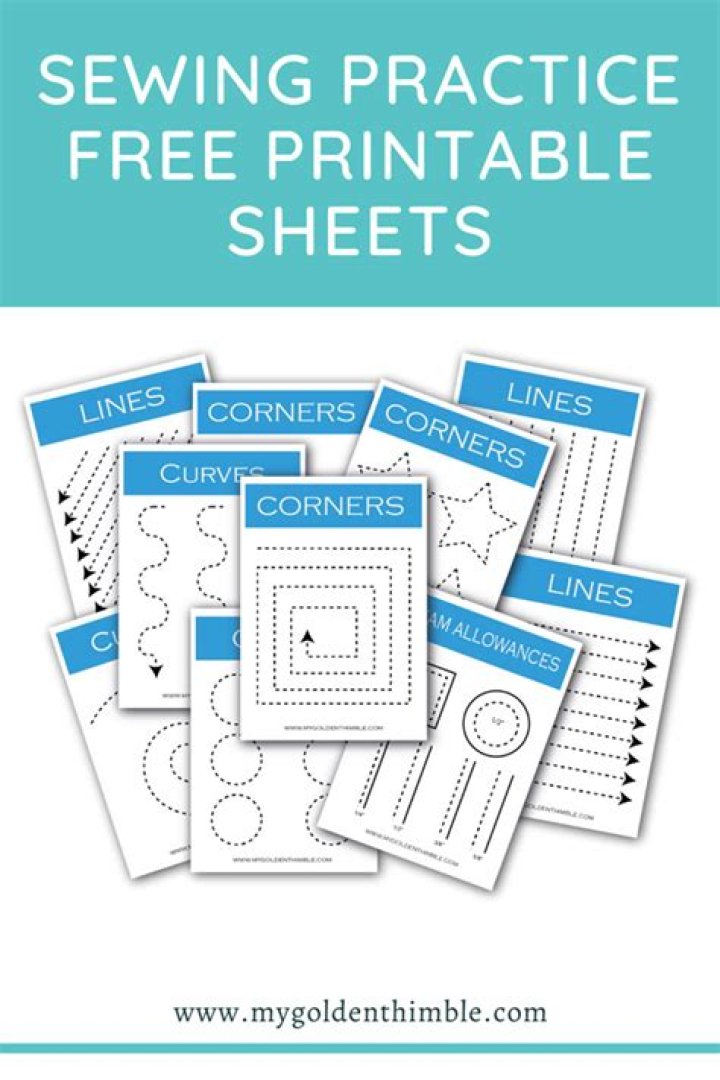 Free Sewing Practice Sheets PDF – Perfect for Beginners