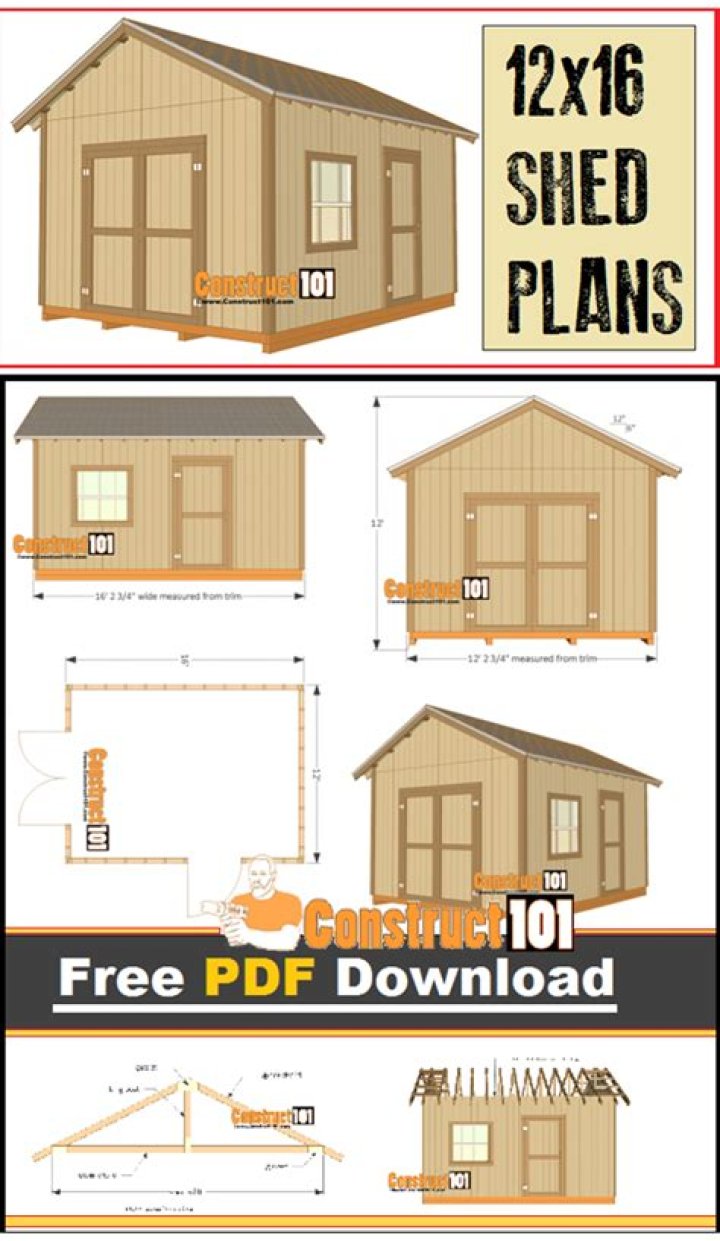 Free Shed Plans with Complete Materials List PDF for DIY Build
