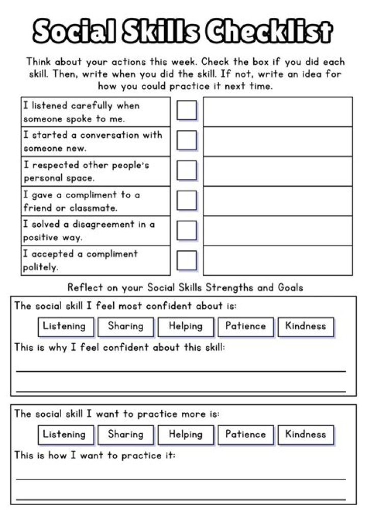 Free Social Skills Worksheets PDF – Improve Communication & Confidence