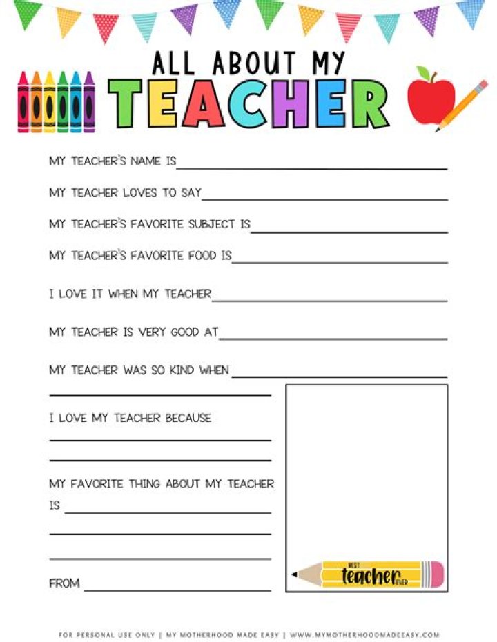 Free Teacher Worksheets PDF – Download Free Printable Lesson Resources