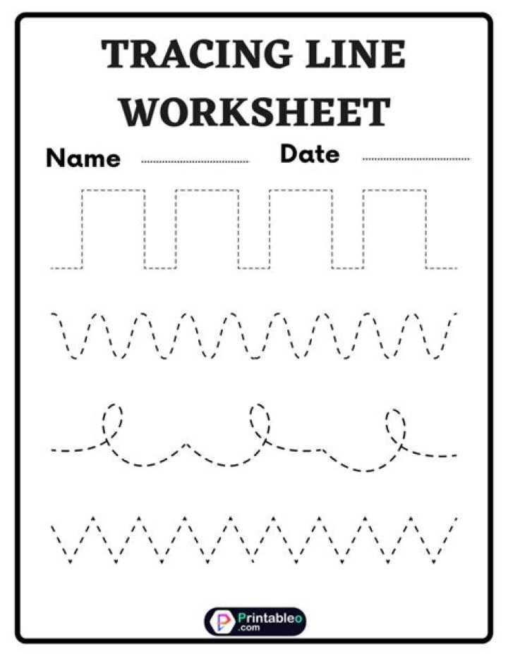 Free Printable PDF Tracing Lines Worksheets for Kids
