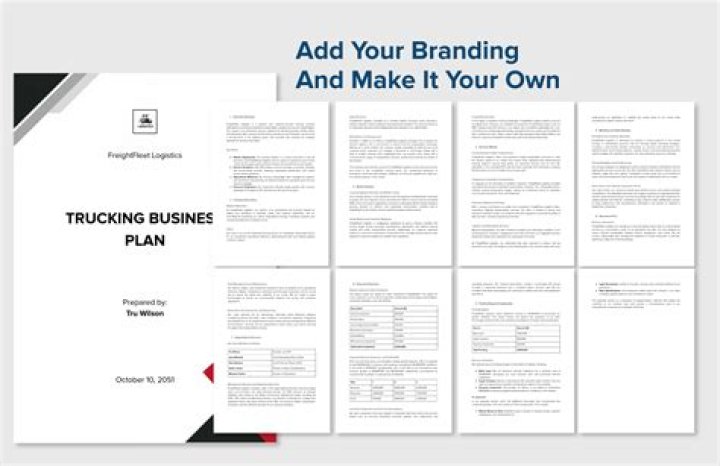 Free Trucking Company Business Plan PDF: Start Your Freight Venture Today