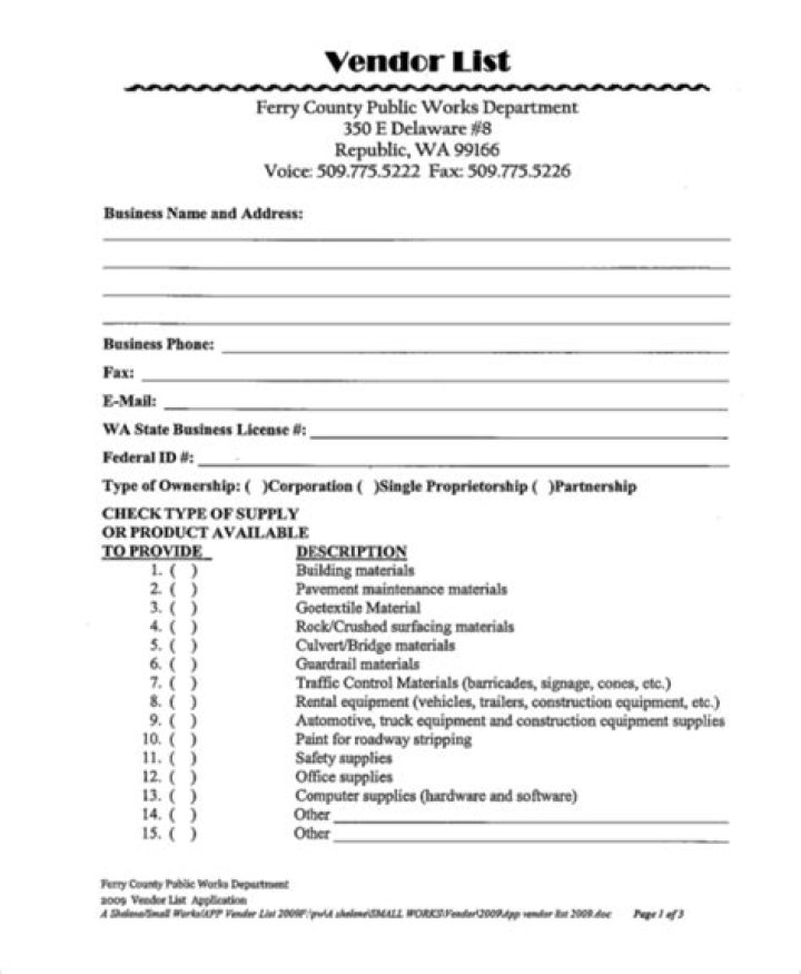 Free Vendor List PDF – Download Top Vendors Instantly