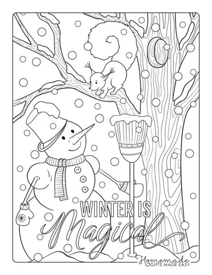 Free Winter Coloring Sheets PDF – Print & Color This Season