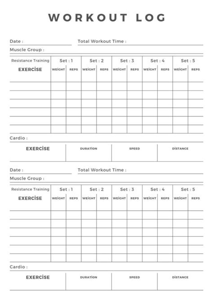 Free Workout Plan Template PDF – Get Started Today