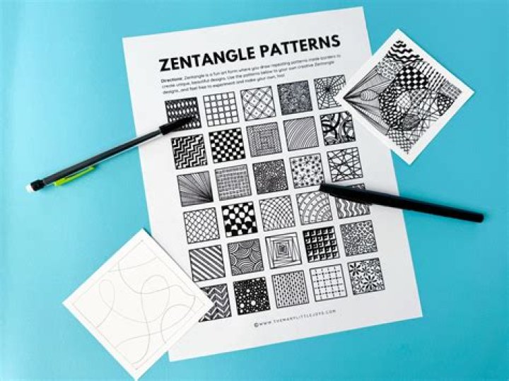 Free ZenTangle Worksheets PDF Free Download | Instant Printables
