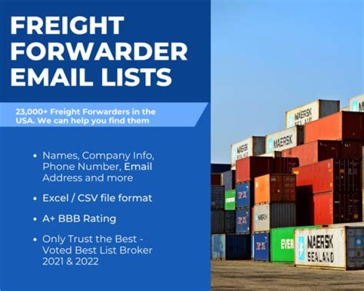 Free Freight Forwarder Email List PDF for Efficient Shipping
