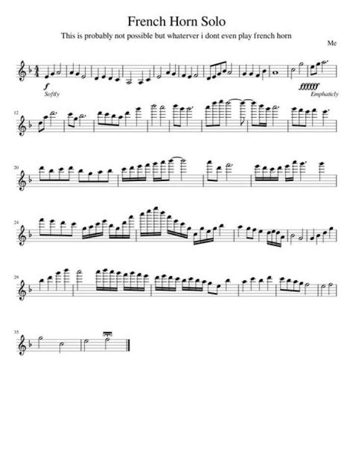 Free French Horn Sheet Music PDF – Download Instantly