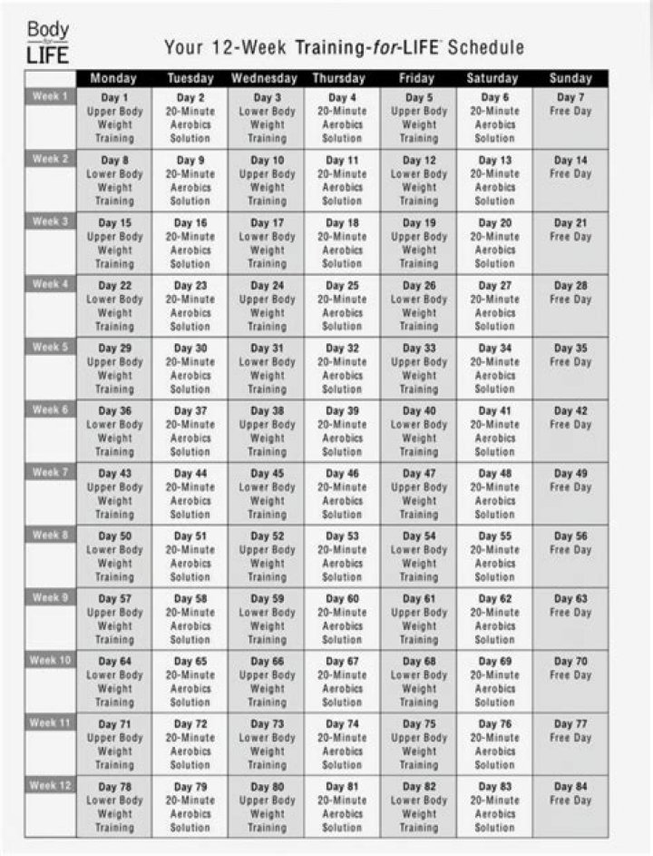 Full Body for Life Workout Plan PDF Free Download – Build Strength & Endurance