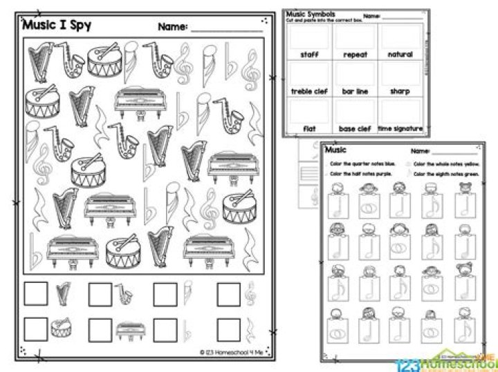 Fun Music Worksheets PDF for Kids & Teachers