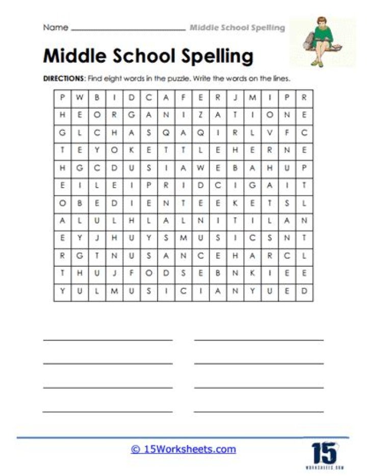 Fun Worksheets for Middle School PDF – Engaging & Free Printables