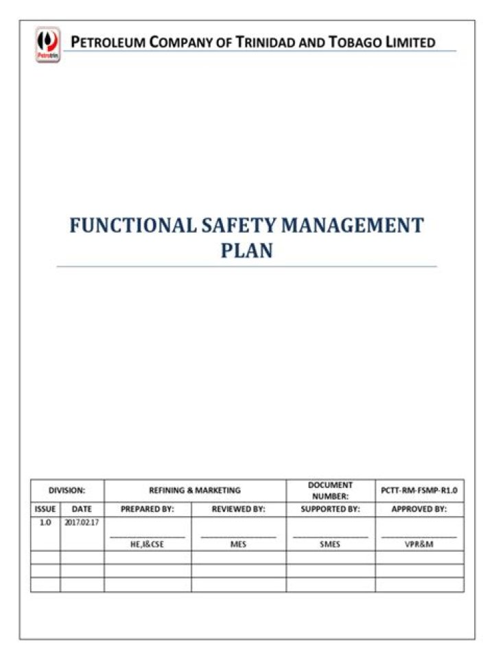 Functional Safety Management Plan PDF: Complete Guide & Compliance Template