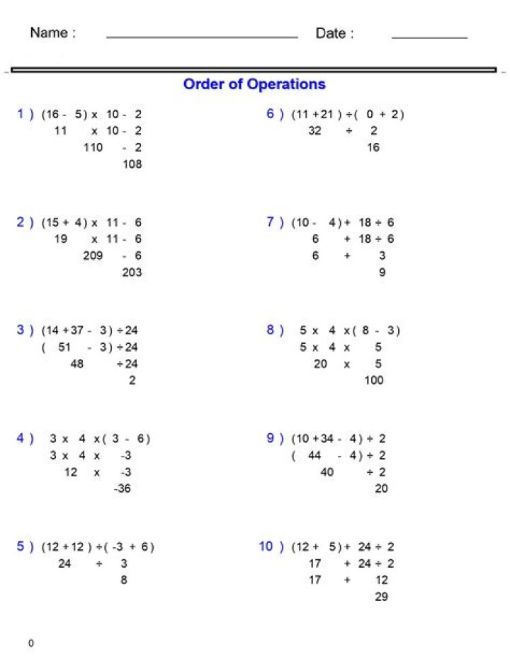Fundamental Arithmetical Operations: Practice Questions & Answers PDF