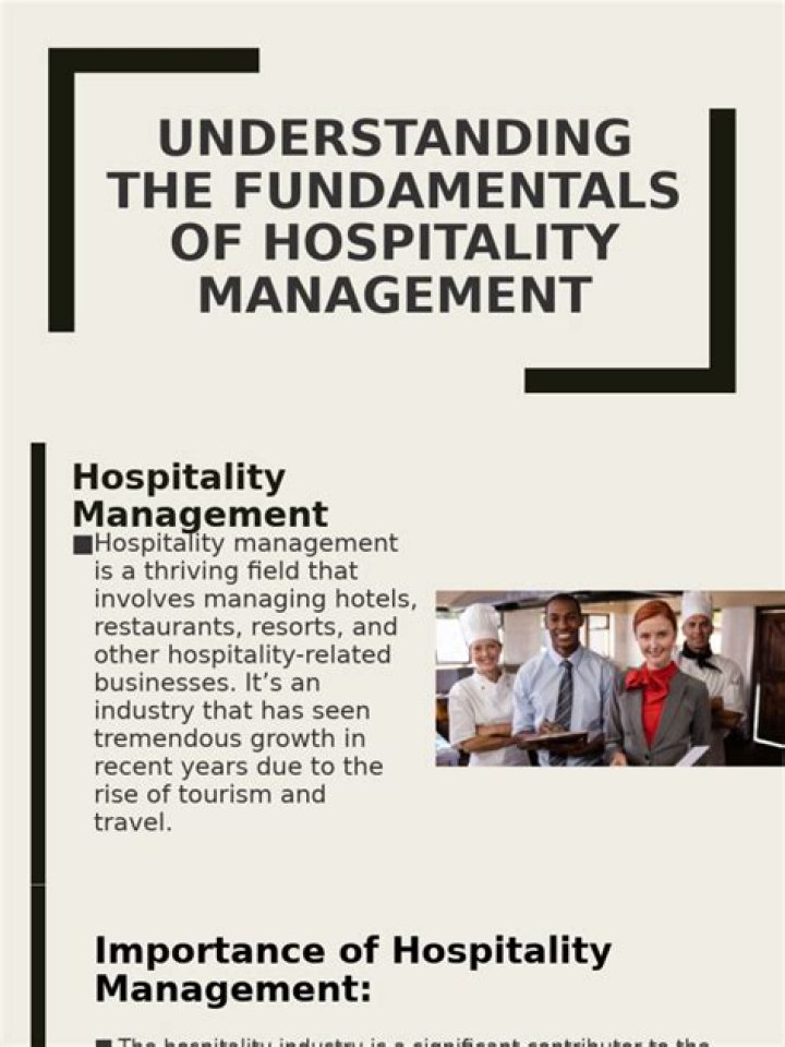 Fundamentals of Hospitality Management PDF: Essential Skills & Knowledge