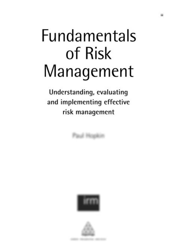Fundamentals of Risk Management 6th Edition: Free PDF Download