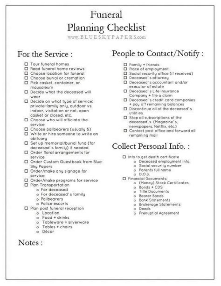 Funeral Planning Checklist PDF – Complete Guide