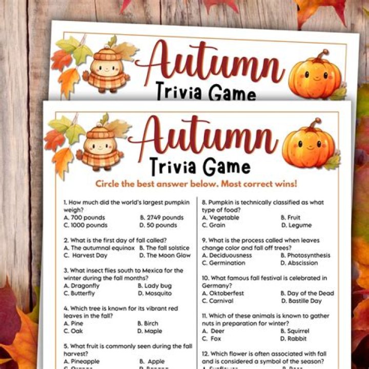 Funny Fall Trivia Questions and Answers PDF – Perfect for Laughs This Season