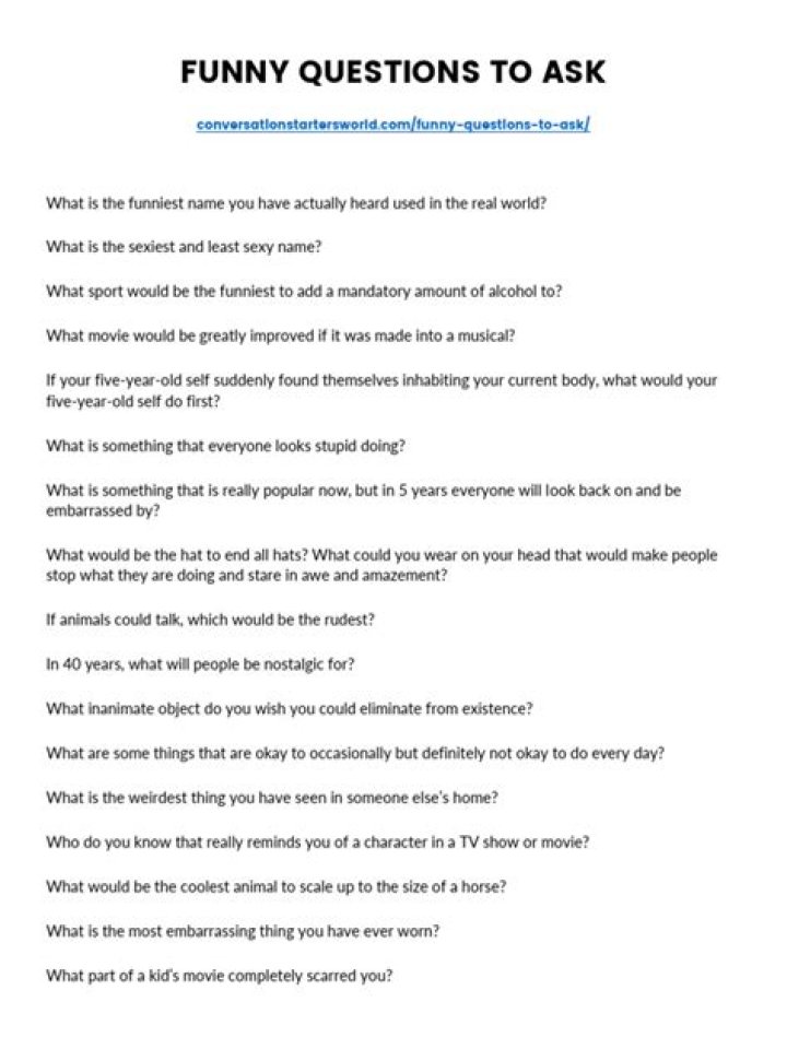 Funny Questions PDF – Laugh Out Loud Trivia for Kids & Adults