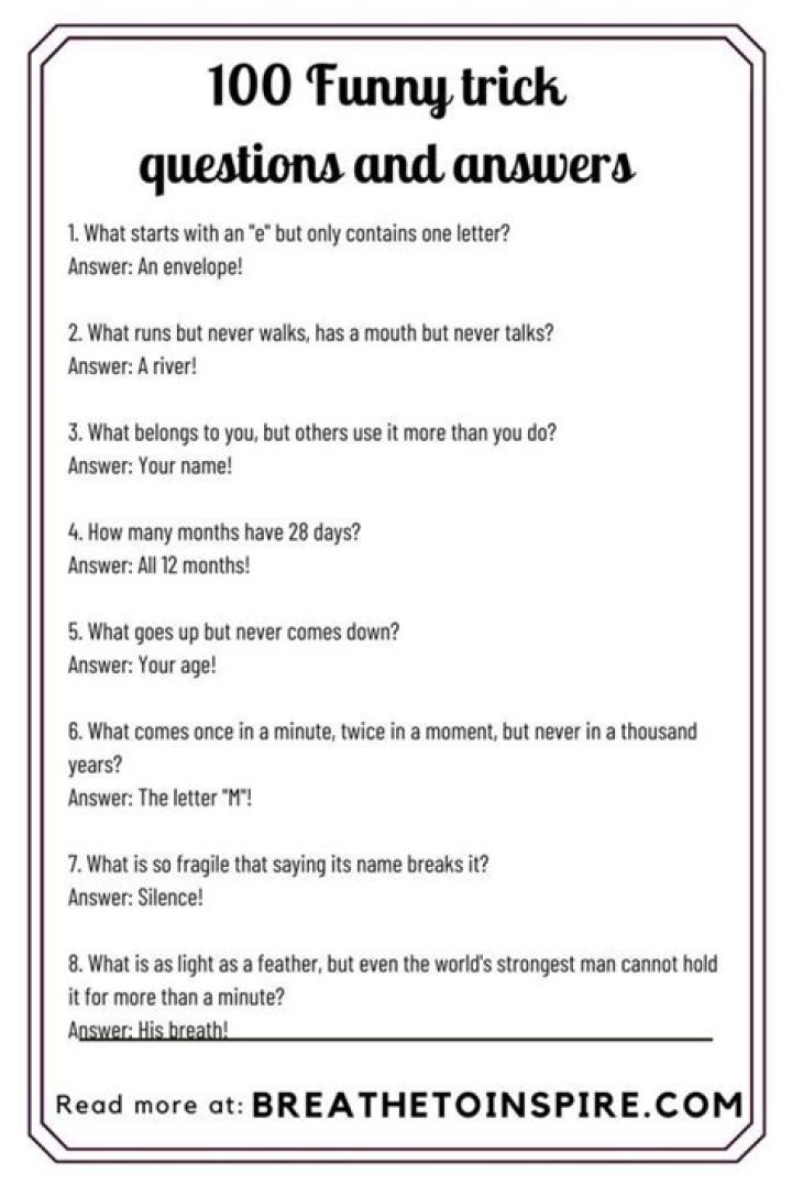 Funny Tricky Questions with Answers PDF – Perfect for Smart Fun