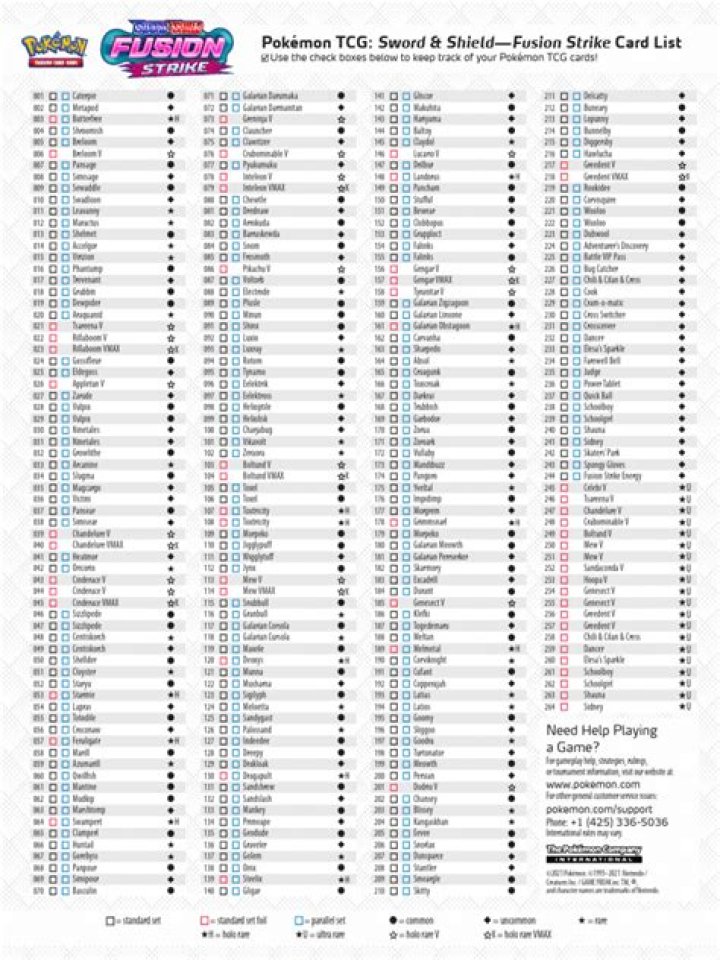 Fusion Strike Card List PDF: Download Official Tactical Play Cards