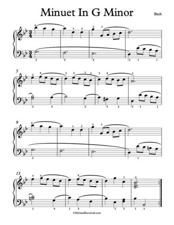 Free G Minor Bach Sheet Music PDF – Download Instantly
