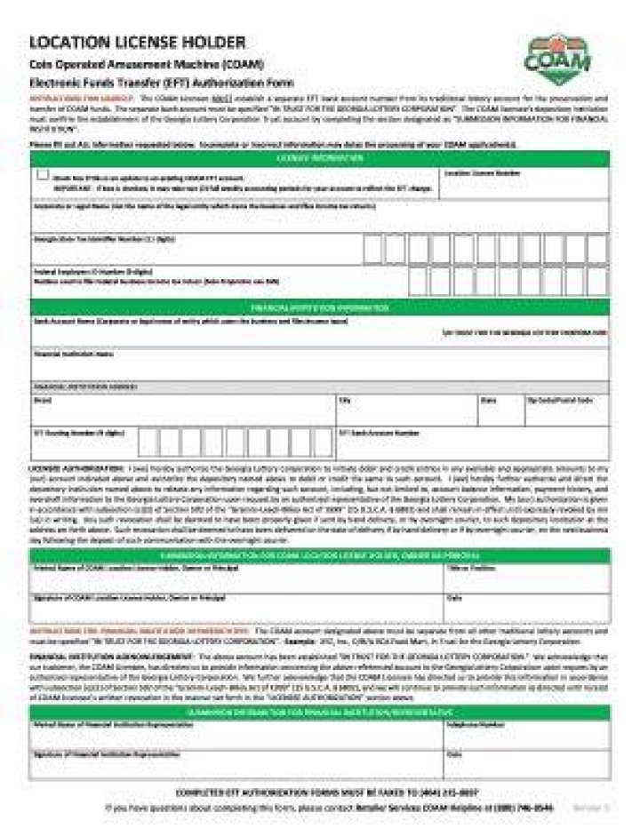 GA Coam Master License List PDF: Official Download