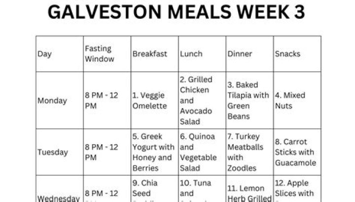 Galveston Diet Meal Plan PDF: Effective Weight Loss Guide