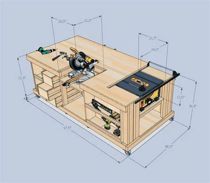 Garage Ultimate Workbench Plans PDF – Build a Custom Garage Workbench