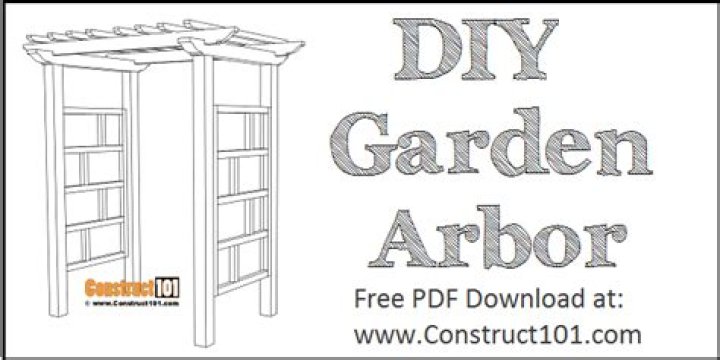 Free Garden Arbor Arbor Plans PDF for Easy DIY Installation