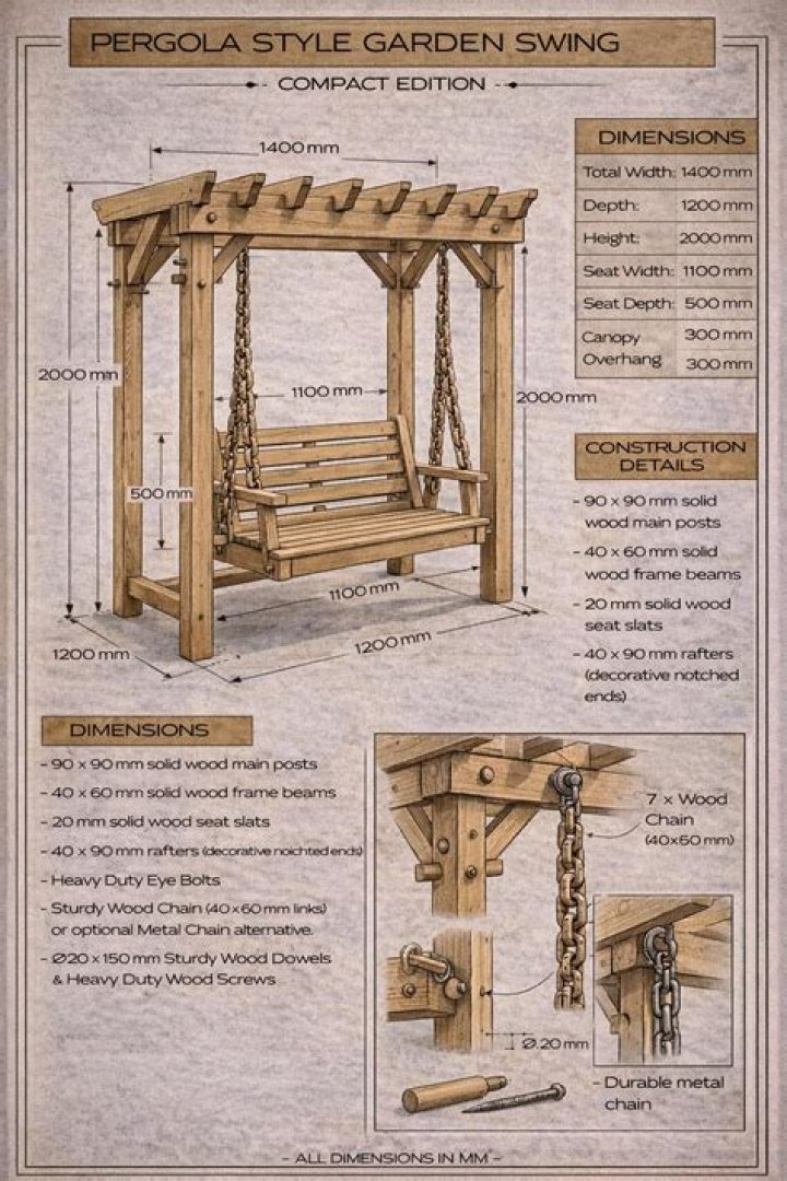Free Garden Swing Plans PDF for Your Backyard Oasis