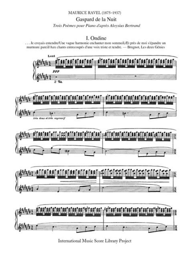 Gaspard de la Nuit Sheet Music PDF – Download Full Scores & Easy-to-Read PDFs