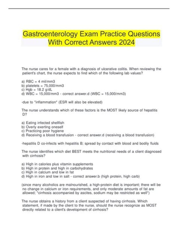 Gastroenterology Questions and Answers PDF: Expert Insights