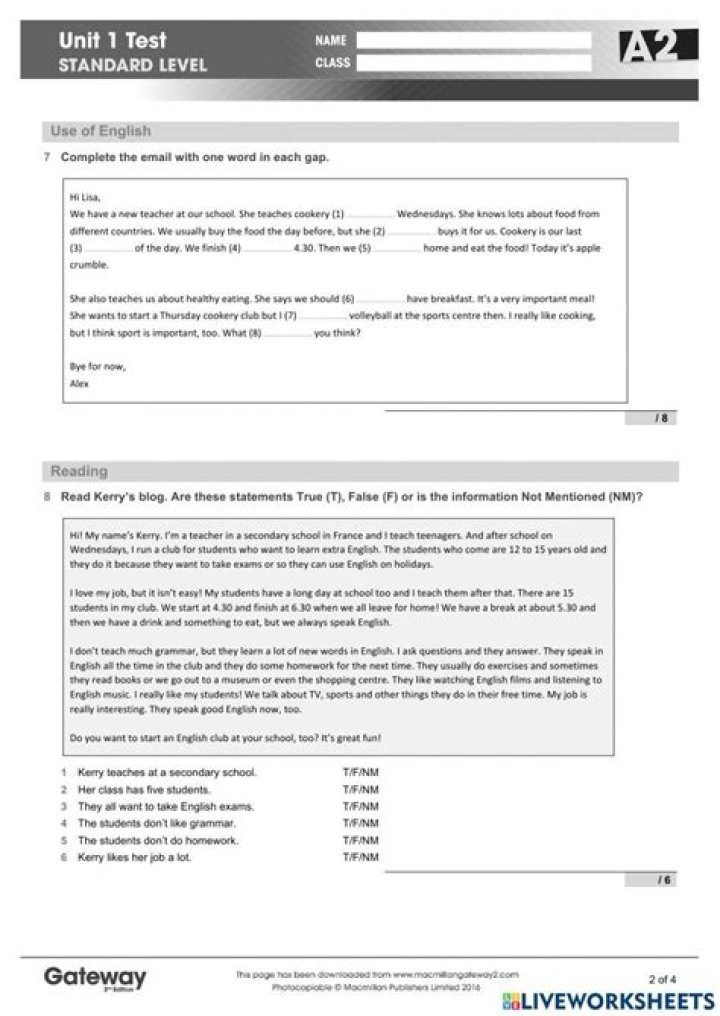Gateway A2 Tests PDF: Full Test Guide & Practice Exam
