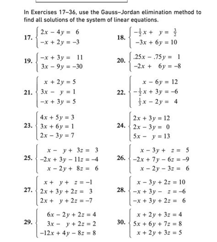 Gaussian Elimination Exercises with Answers PDF – Practice & Learn