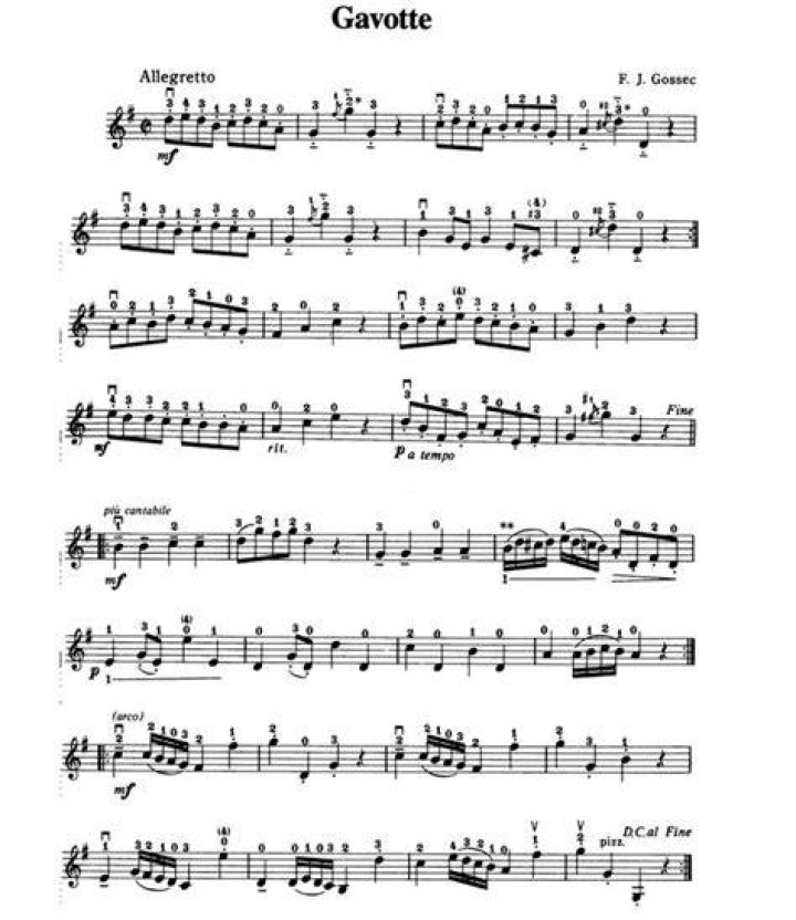 Gavotte Violin Sheet Music PDF – Download Free Playable Version