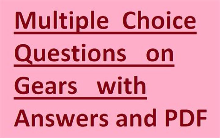 Gears Questions and Answers PDF: Expert Solutions to Mechanical Gear Problems