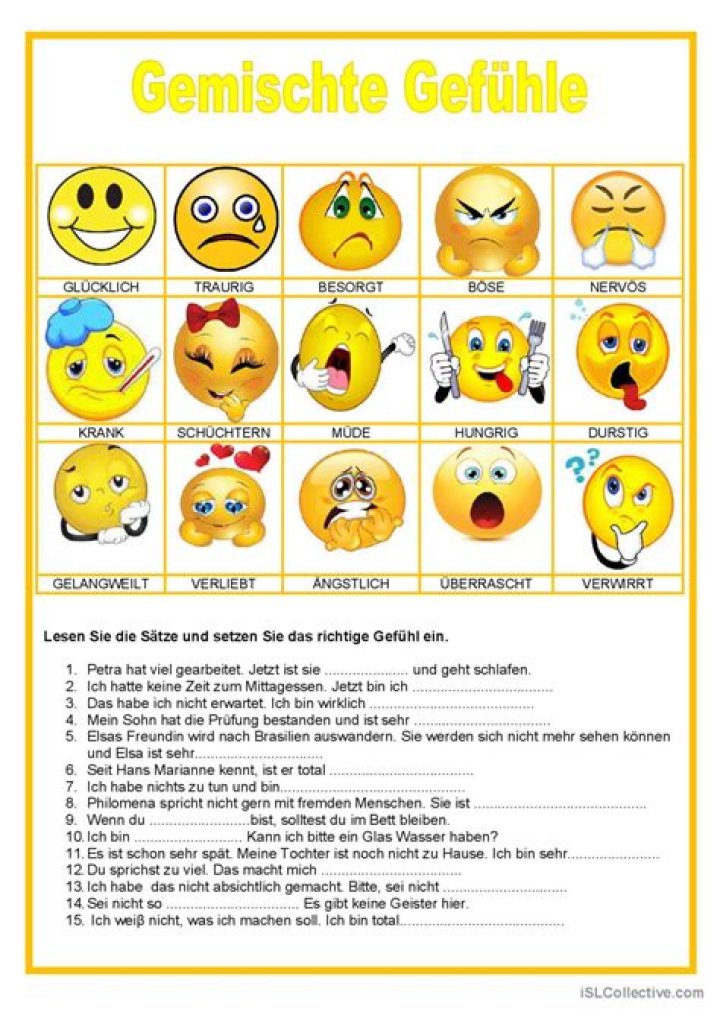 Gefühle Liste PDF – Top-Liste Emotionen zum Download