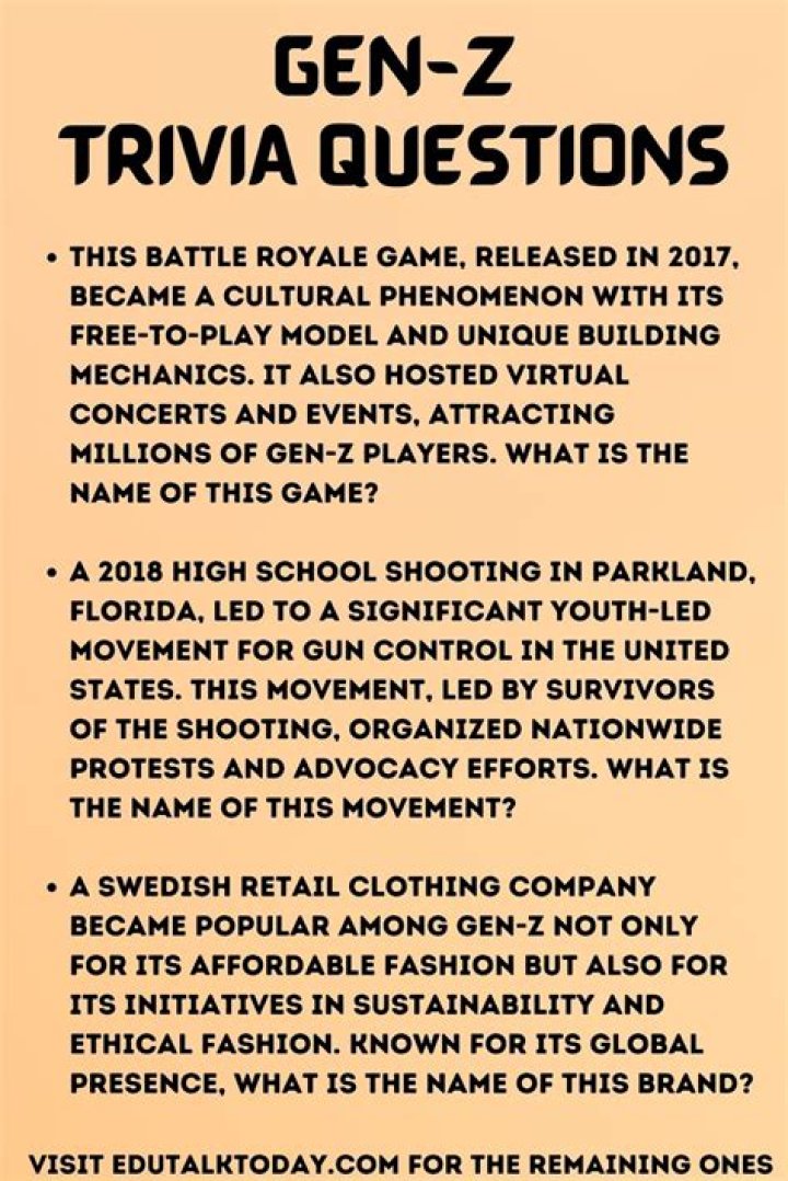 Gen Z Trivia Questions & Answers PDF: Fun Facts Every Gen Z Should Know