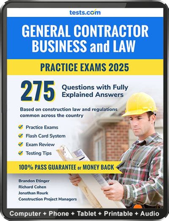 Free General Contractor Practice Test PDF – Download Now