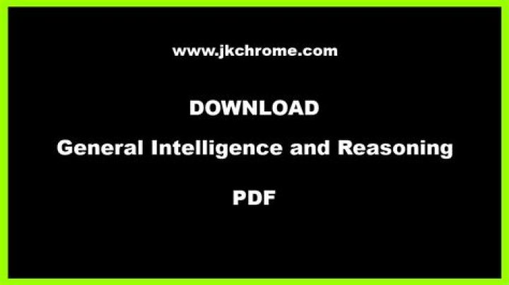 General Intelligence and Reasoning Questions & Answers PDF