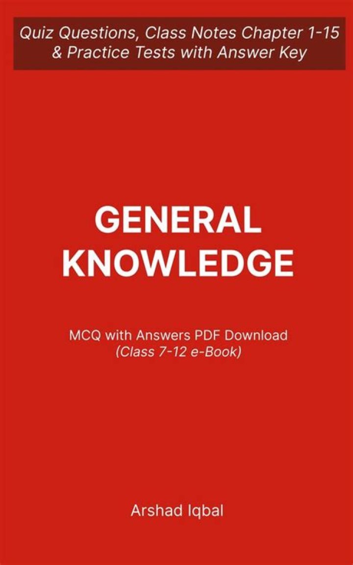 General Knowledge MCQs with Answers PDF – Practice Test for Students