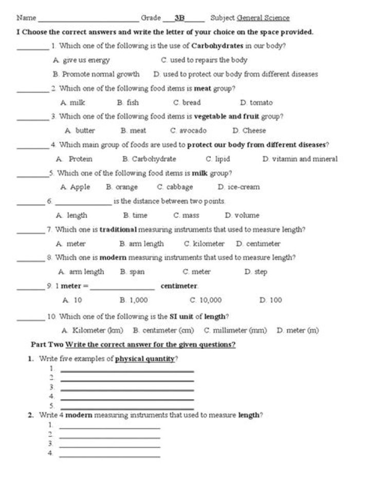 Free General Science Test PDF for Practice & Exam Prep